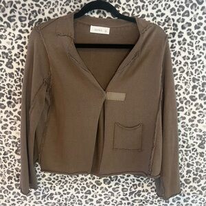 Women's Tan Cardigan Sweater